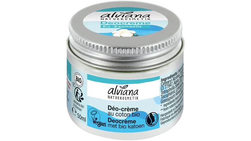 alviana Deocreme Bio-Baumwolle 50 ml