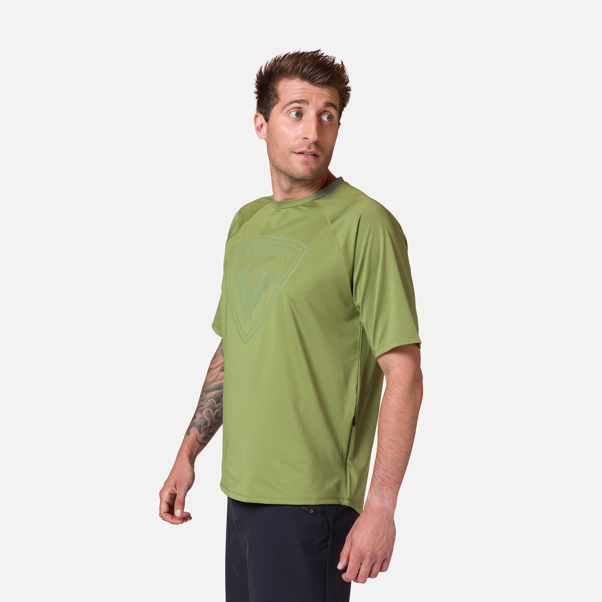 Kurzarm-Jerseyshirt für Herren Klassische Passform