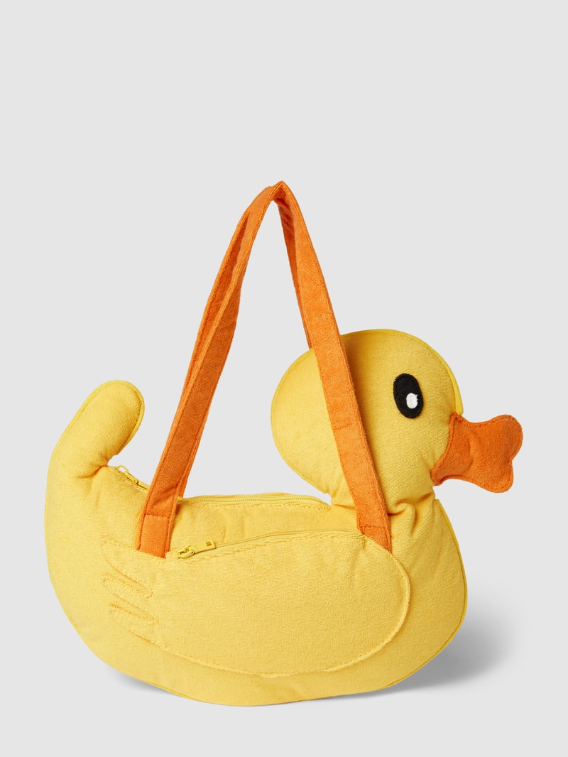 Rucksack aus Frottee mit Zier-Applikationen Modell 'TERRY' in gelb