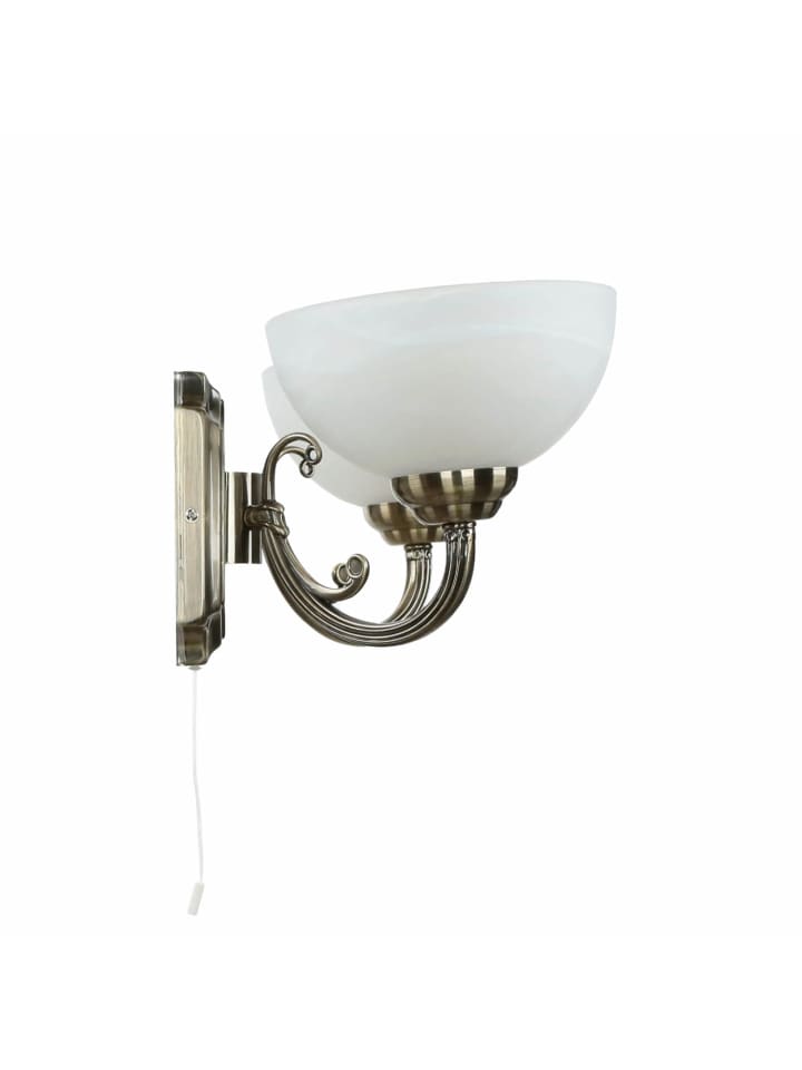 Licht-Erlebnisse Wandlampe in Bronze Weiß günstig kaufen onesize