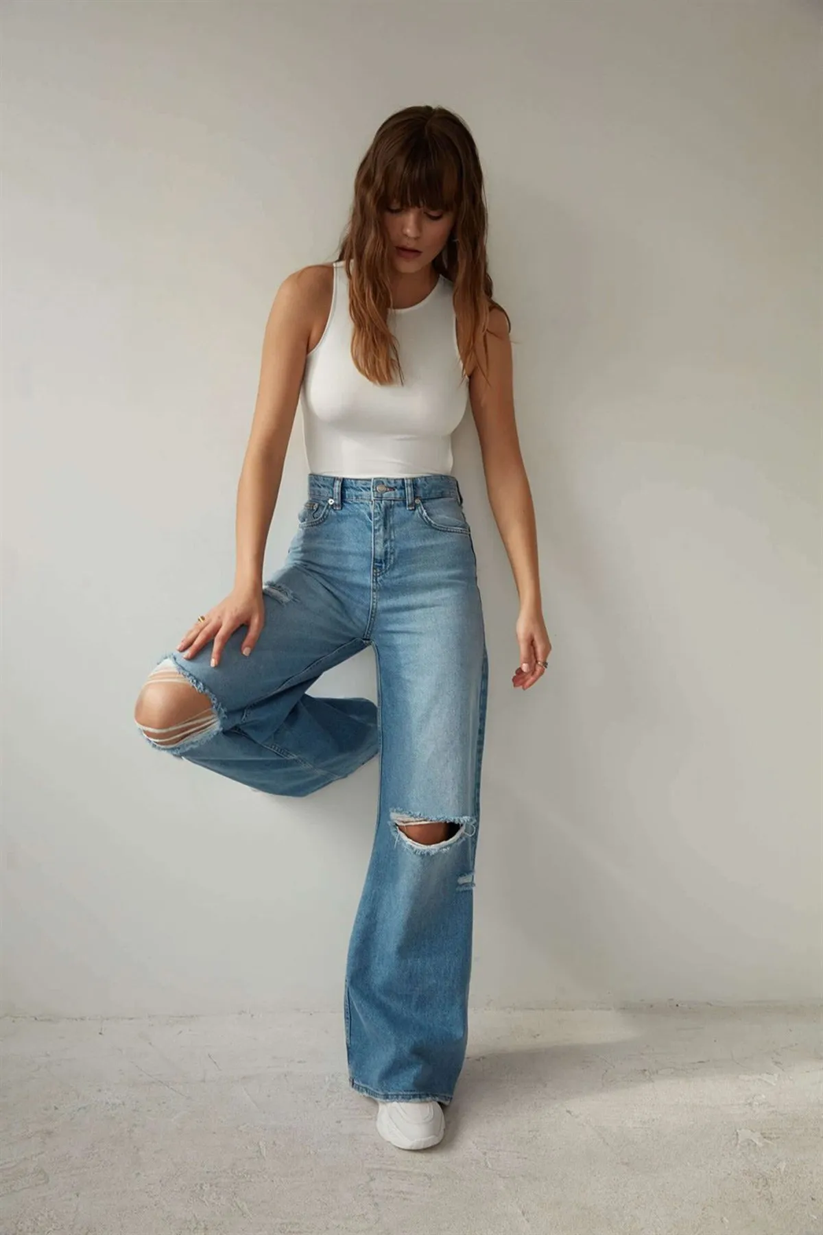 VATKALI  90er-Jahre-Jeans mit weitem Bein