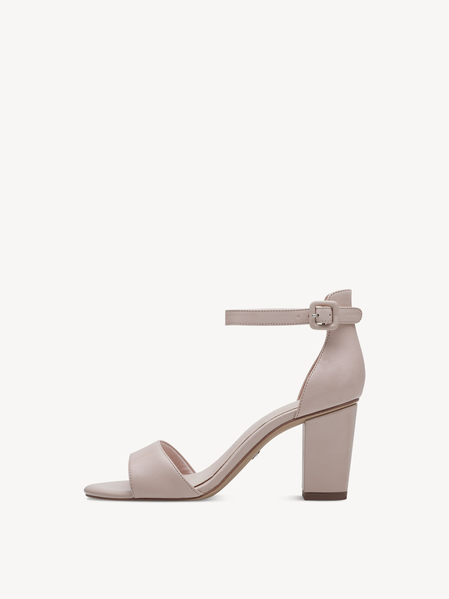 Sandale à talon en cuir - rose