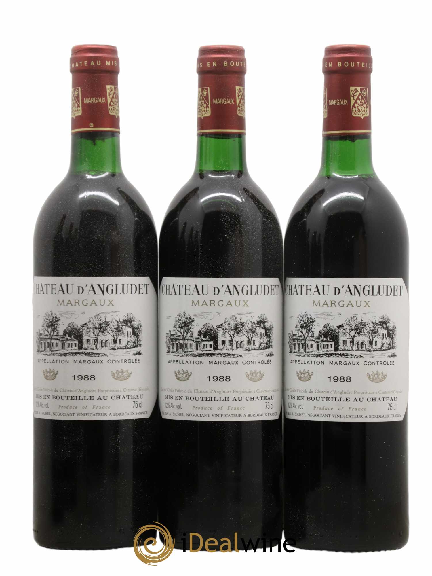 Château d'Angludet Cru Bourgeois  1988 - Lot de 12 Bouteilles