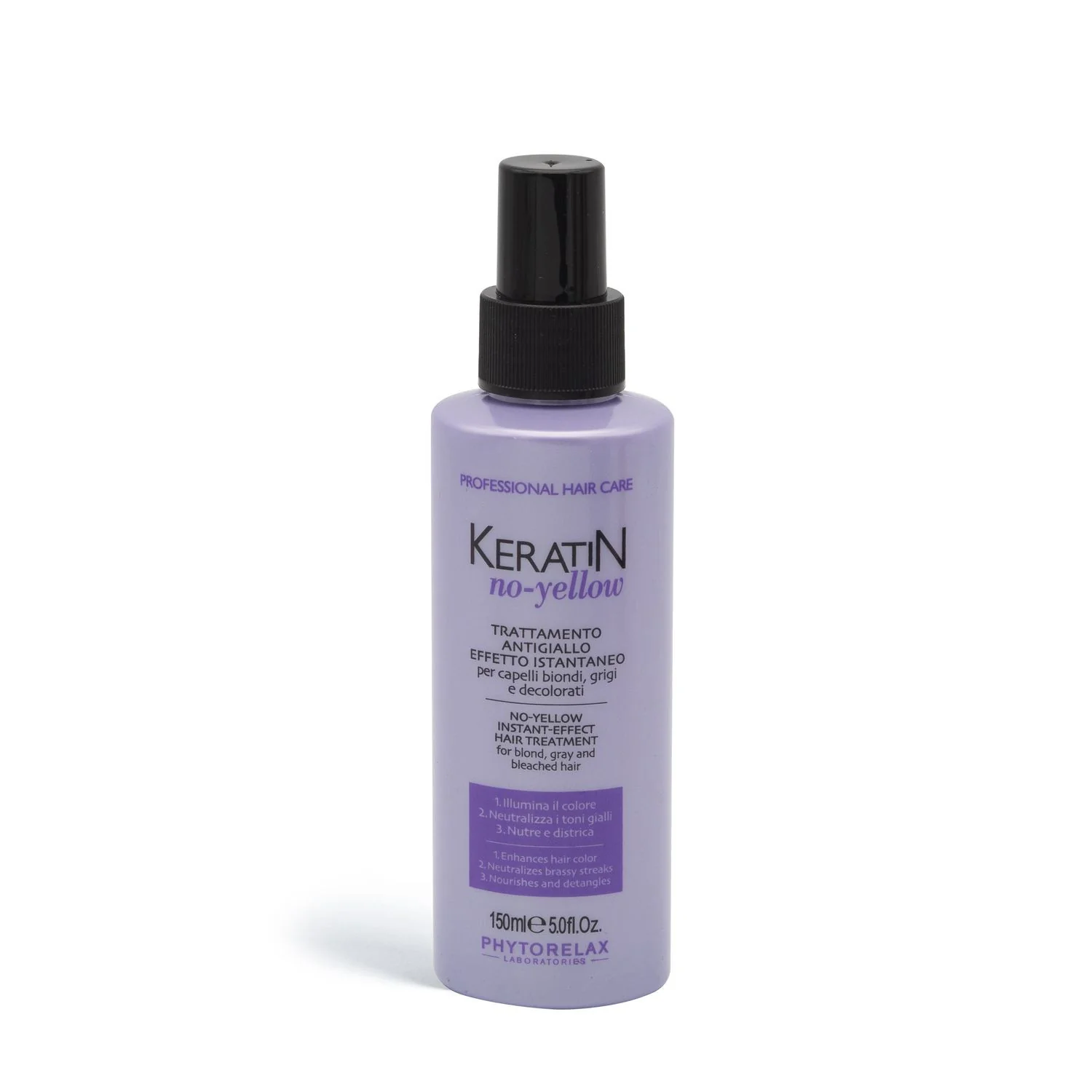 Keratin No-Yellow Azonnali Hatású Sárga Hajpakolás - Hajlakk