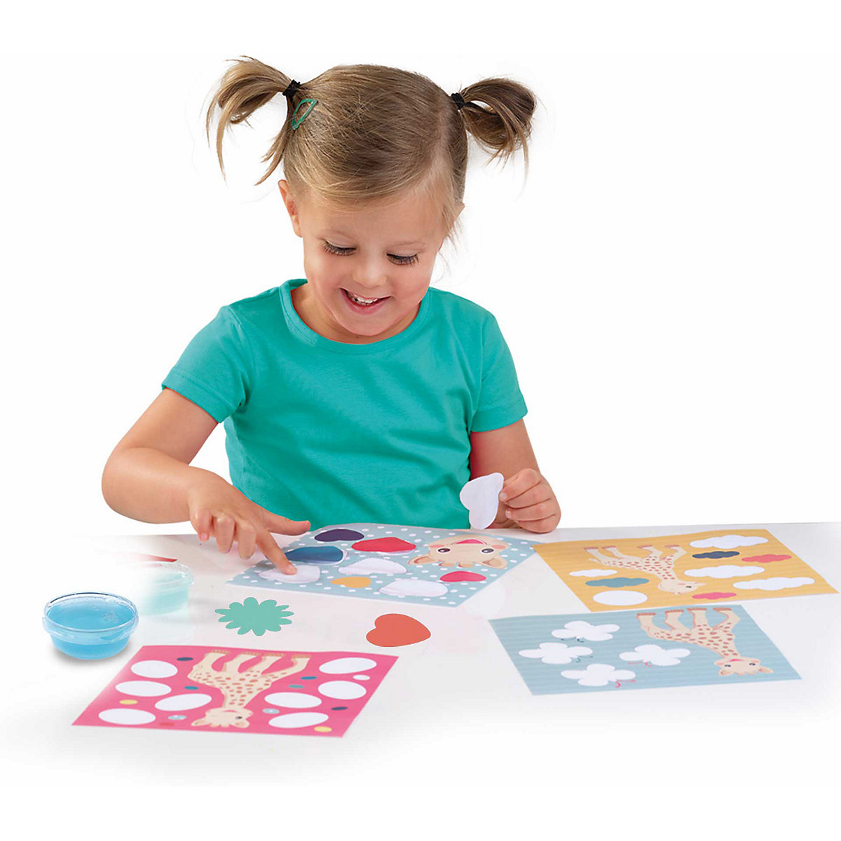 Sophie la giraffe - Formen kleben