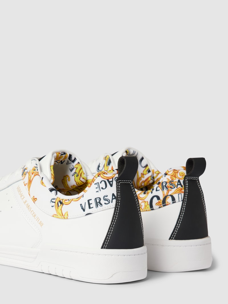 Sneaker mit Label-Details Modell 'BROOKLYN' in weiß