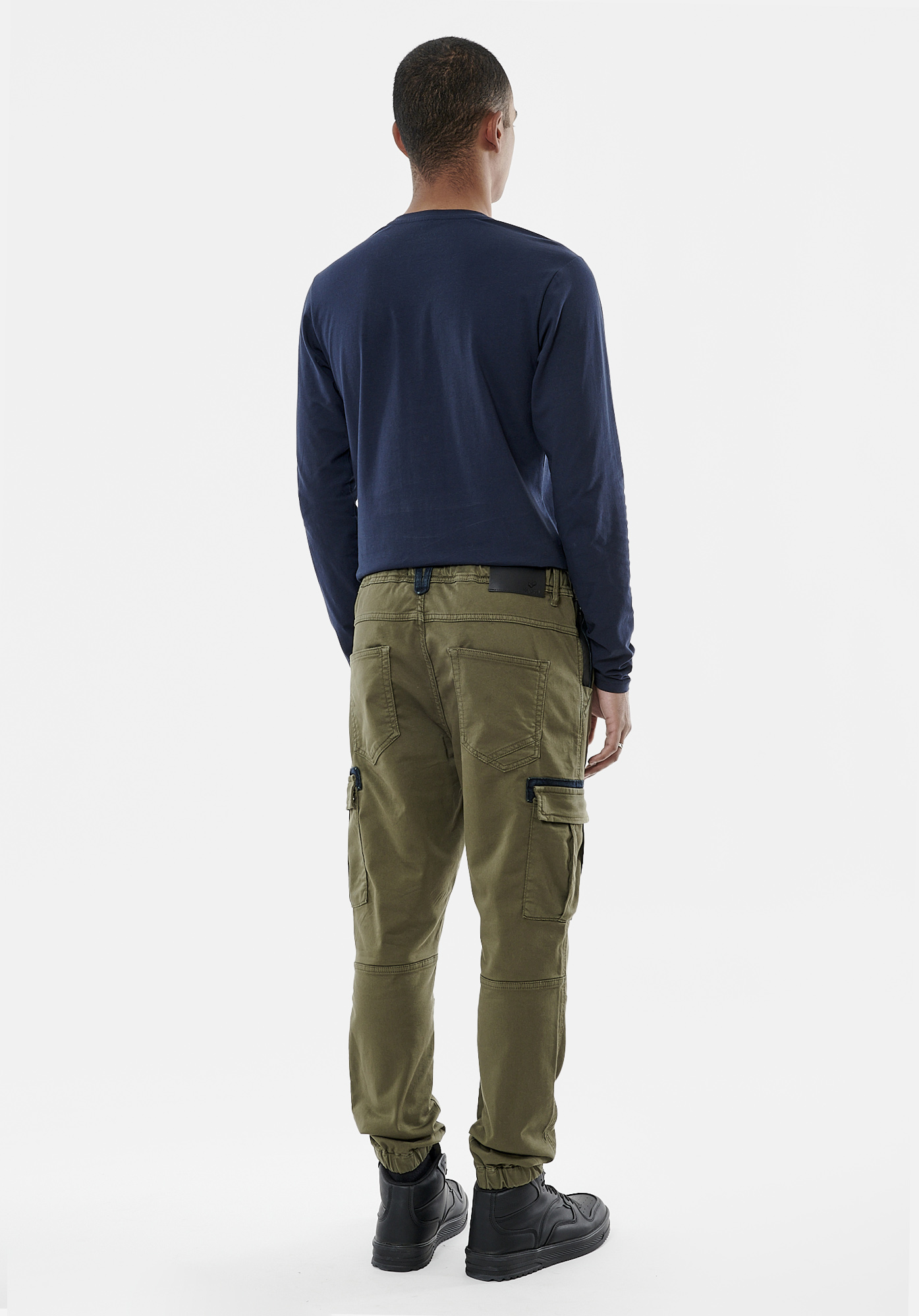 MALKI  Jean kaki homme