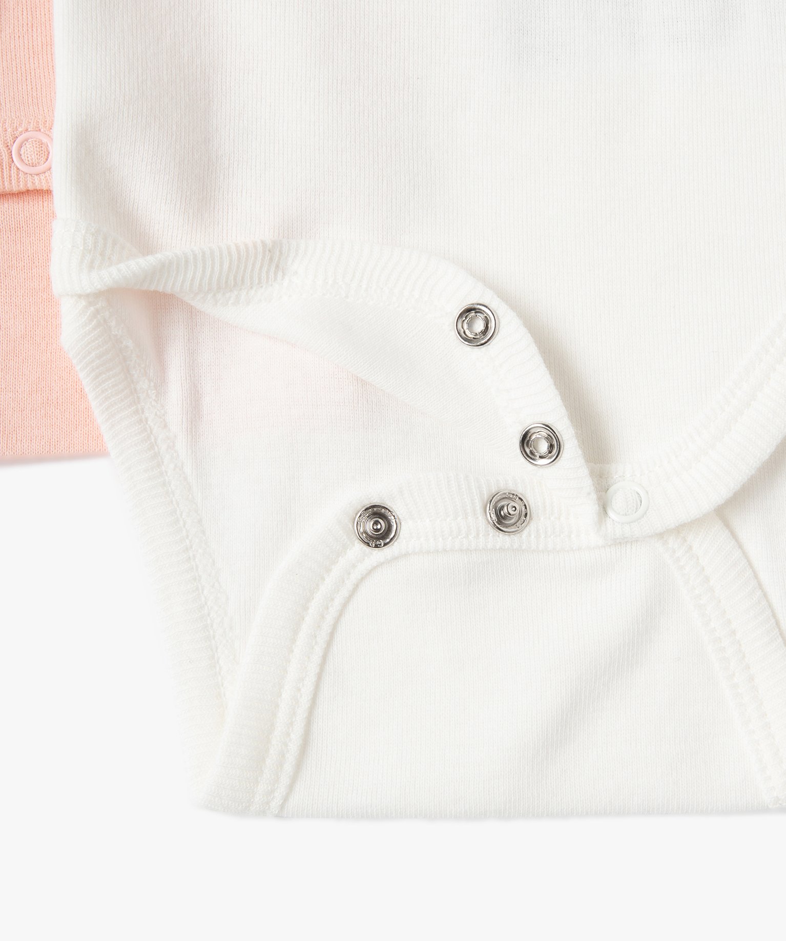 Body bébé à manches longues col américain 100% coton bio... ecru | GEMO