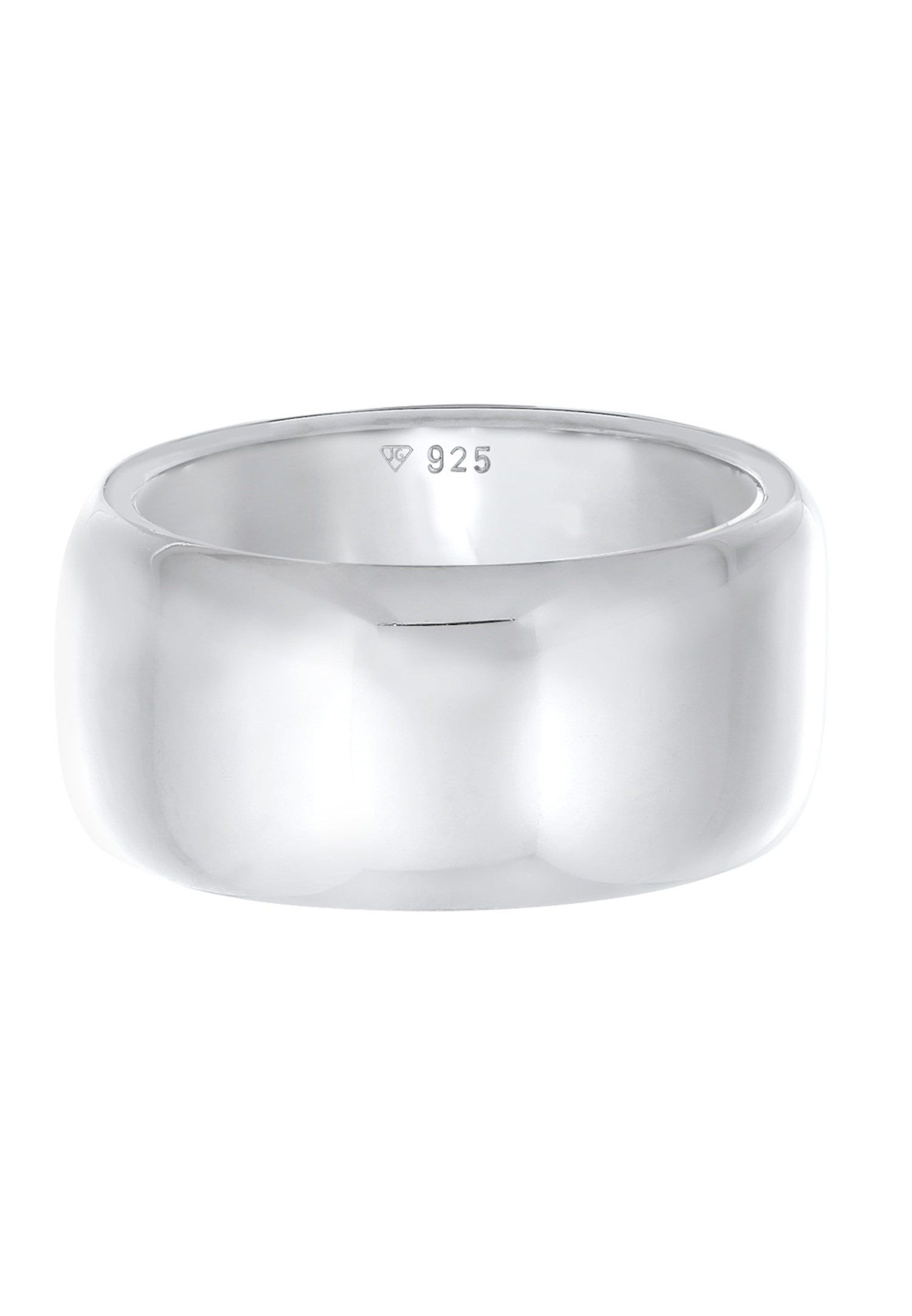 Anello da donna Elli PREMIUM a fascia larga, semplice e di tendenza, in argento sterling 925.