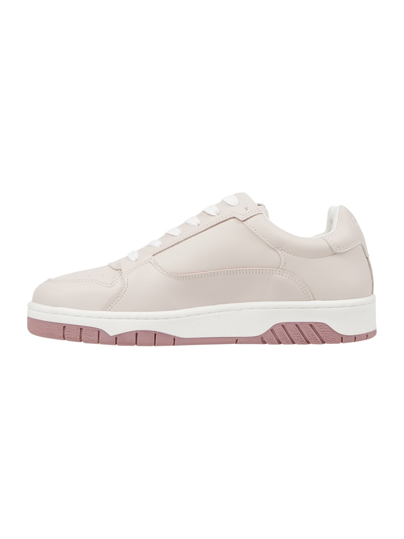Sneaker mit Label-Details in beige