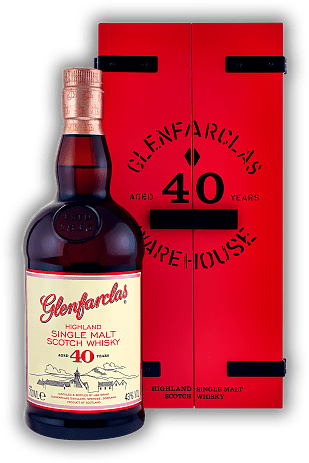 Glenfarclas 40 Years in Holzschatulle Glenfarclas 40 Years in Holzschatulle Lassen Sie diesen Whisky etwas atmen oder fügen sie ein bis zwei Tropfen Wasser hinzu, damit er sich vollständig entfalten kann, - grandios. Alter 40 J. - 0,7	 Liter - Vol 43