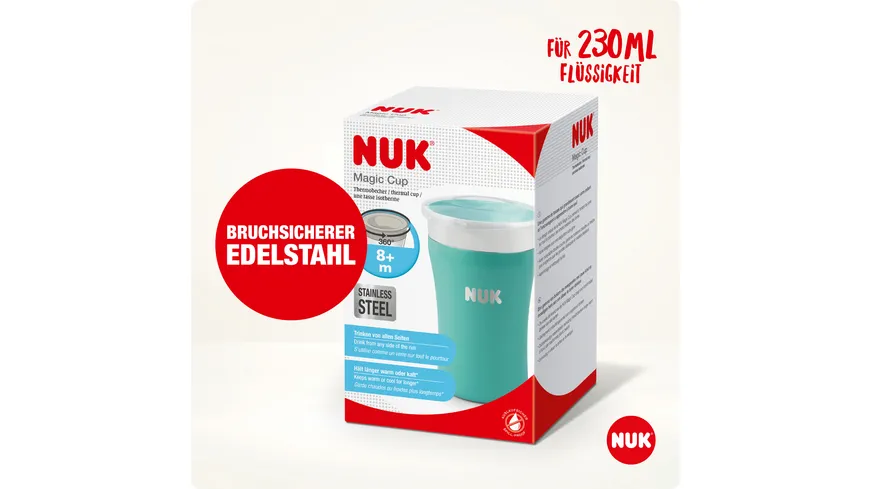 NUK Stainless Steel Magic Cup Türkis Türkis