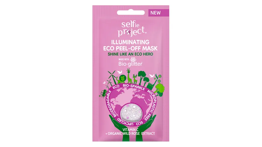 Selfie Project Eco-Sparkle Peel-Off Mask Shine like an Eco Hero 12 ml