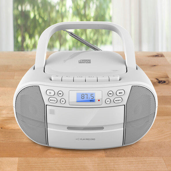 Tragbare Boombox CB-1, weiß