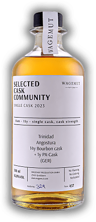 Wagemut Selected Cask Community Single Cask 2023 62,8% Wagemut Selected Cask Community Single Cask 2023 62,8%  Alter 15 J. - 0,5	 Liter - Vol 62,8%