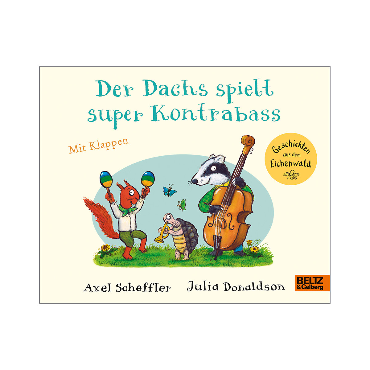 Der Dachs spielt super Kontrabass