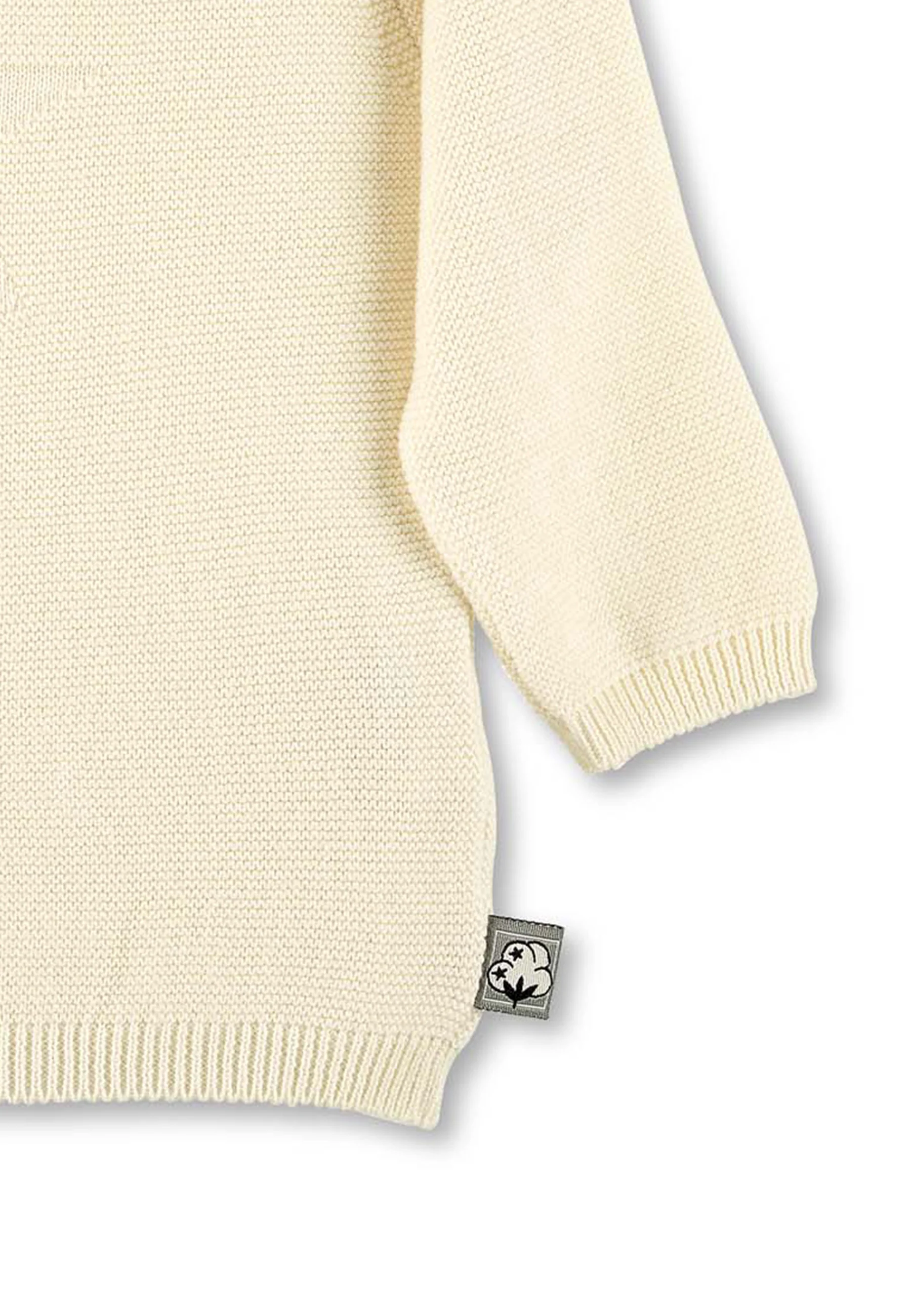 GOTS Strick-Pullover mit eingestricktem Stern