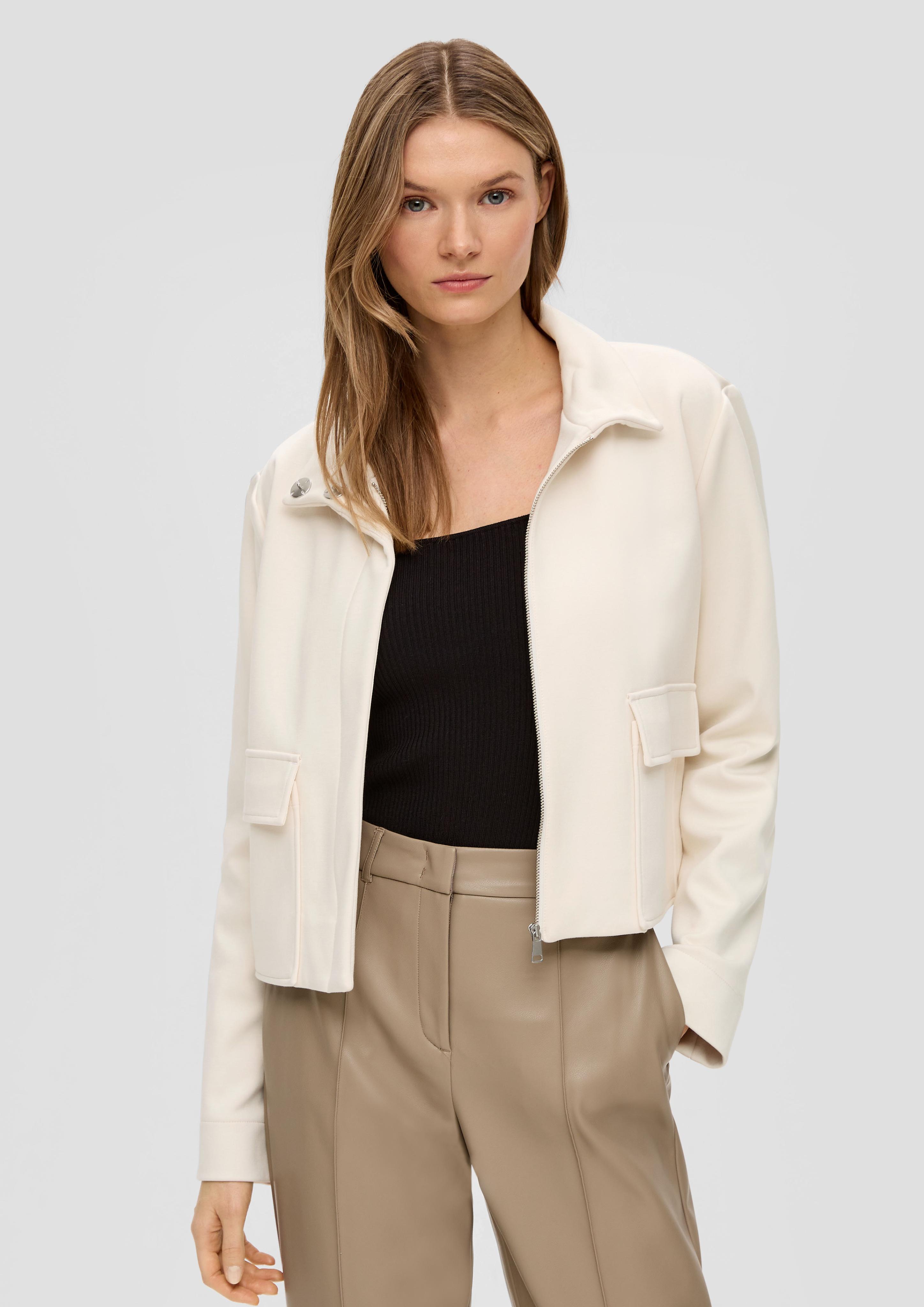 Jersey-Jacke mit Stehkragen  2138838-0700