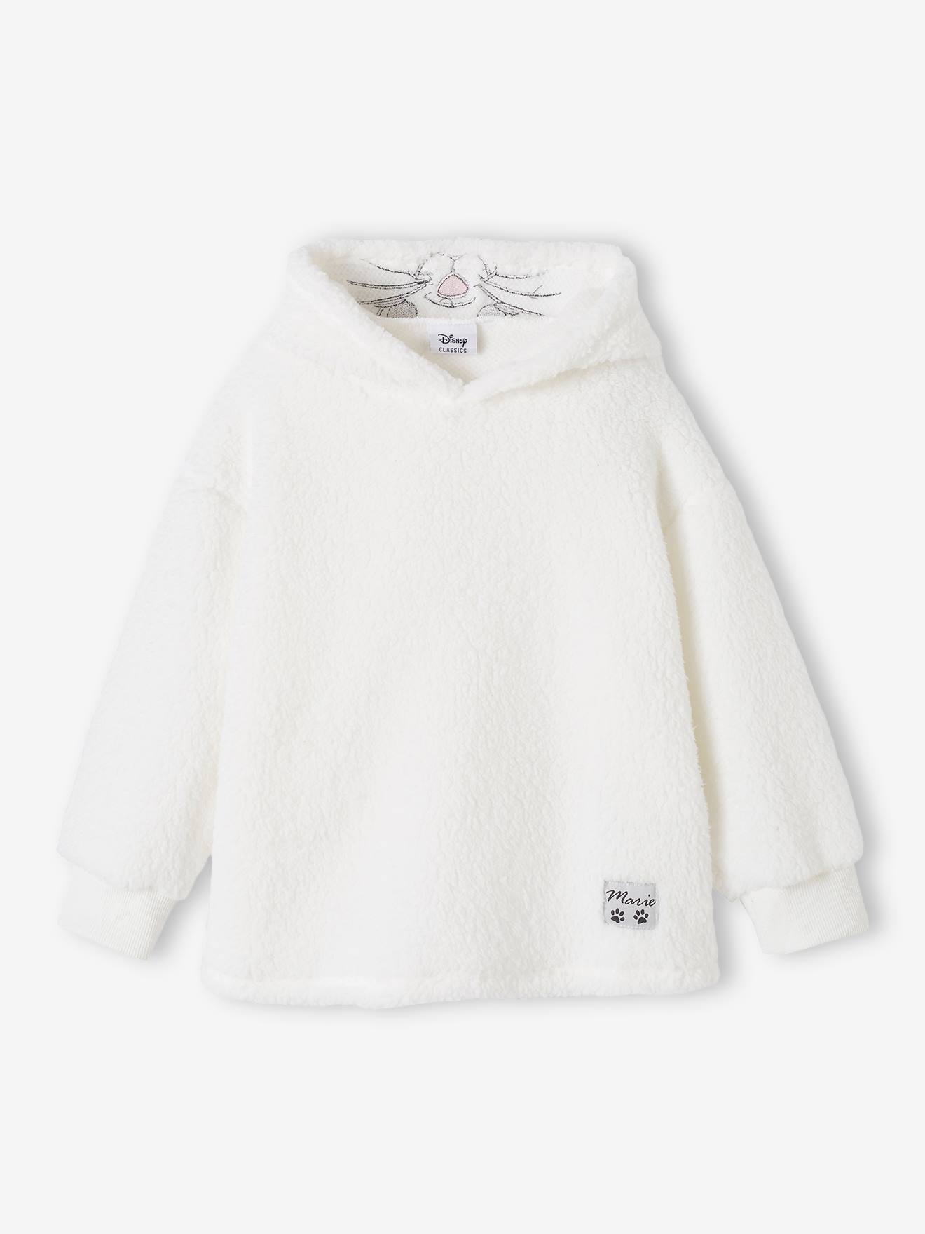 Disney Kinder Kapuzenpullover Disney ARISTOCATS MARIE - weiß