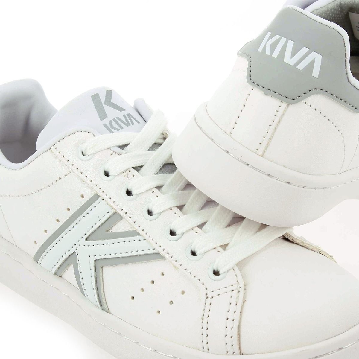 Kiva  COURT - blanc argent