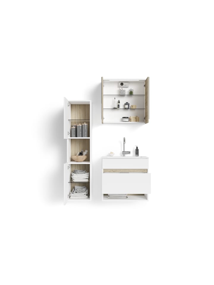 byLiving Waschtisch Marino in Weiß - (B) 60 x (H) 56 x (T) 40 cm günstig kaufen onesize