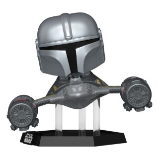 Star Wars: The Mandalorian POP! Rides Vinyl Figur - Mandalorian in N1 Starfighter