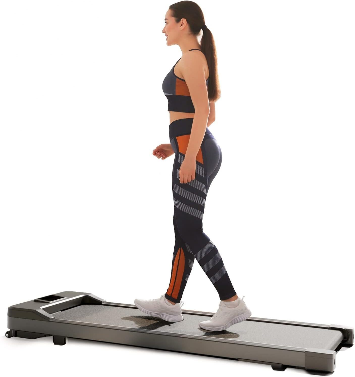 Letix Sports Laufband (Elektrisches Laufband DeskWalk für zu Hause oder Büro), Motorisiertes Fitnessgerät, Schreibtisch Heimtrainer (Anthrazit)