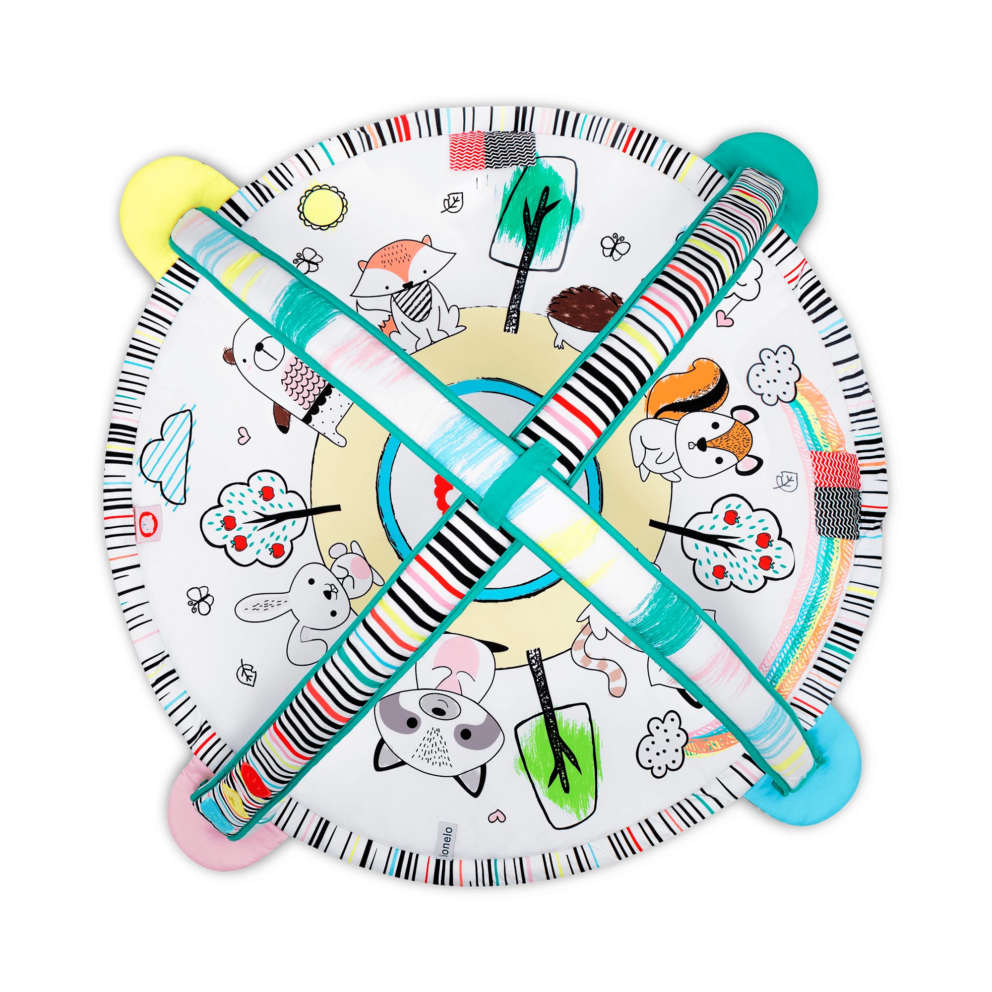 lionelo Spielmatte LO-PAULA (Set, Set), 2in1 Spielzeug Entwickelt das Babys Melodie spielen
