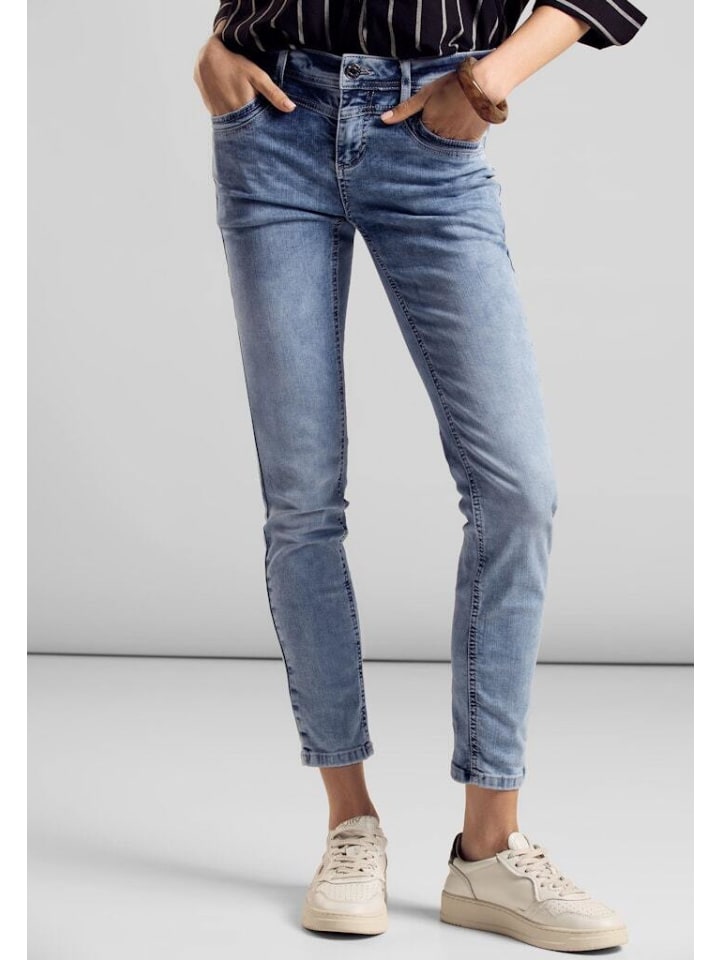 Street One Jeans in light blue random wash günstig kaufen