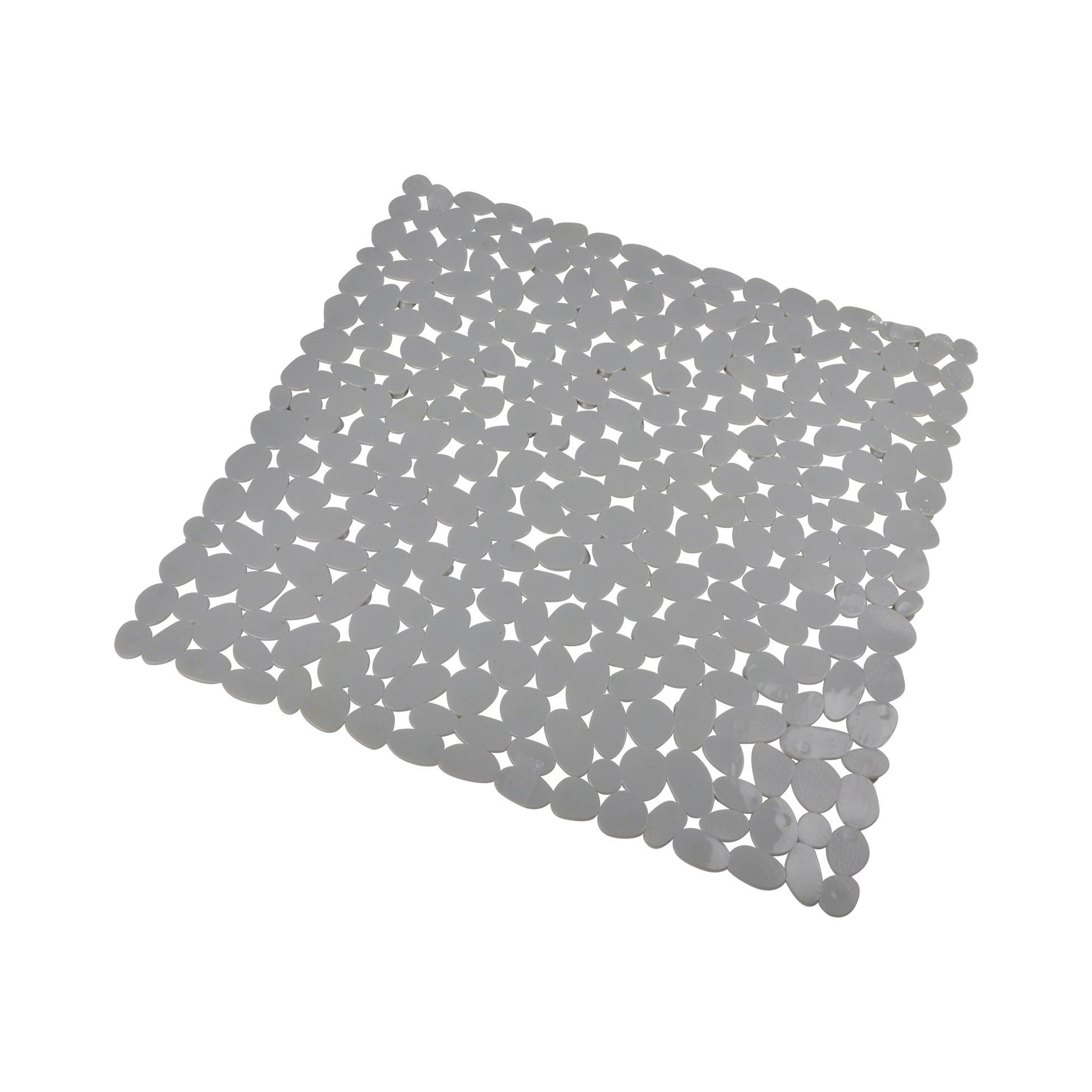 Duschmatte Steinoptik One Home, Anti-Rutsch, PVC, quadratisch, mit Saugnäpfen