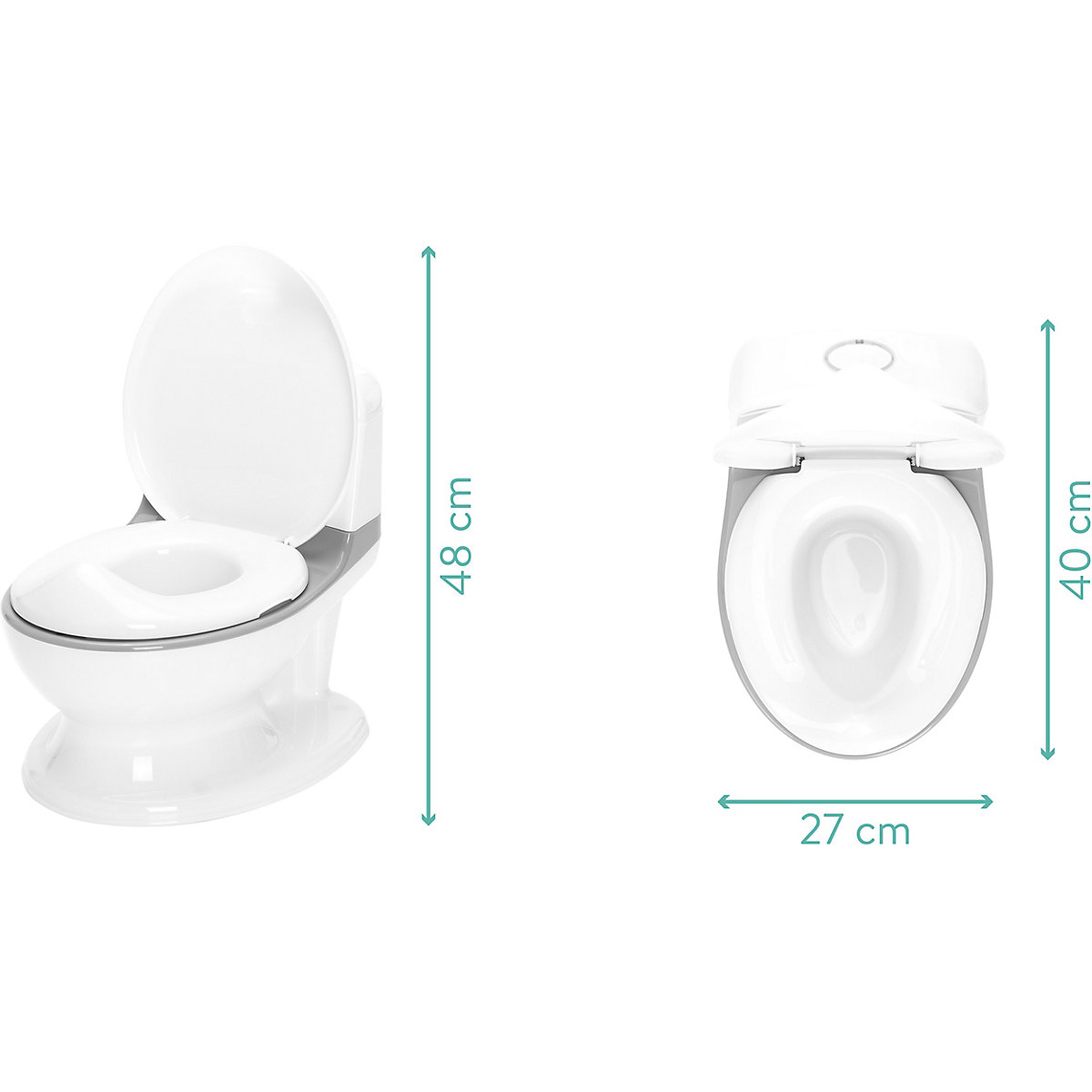 Mini Toilette, weiß
