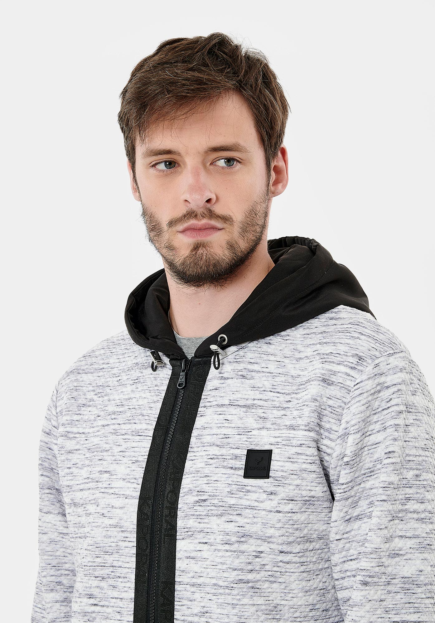 THEO   Sweat zippé gris homme