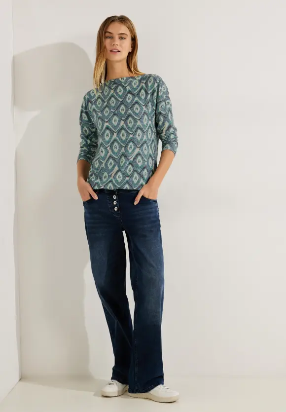 CECIL Shirt mit Rhombus Print