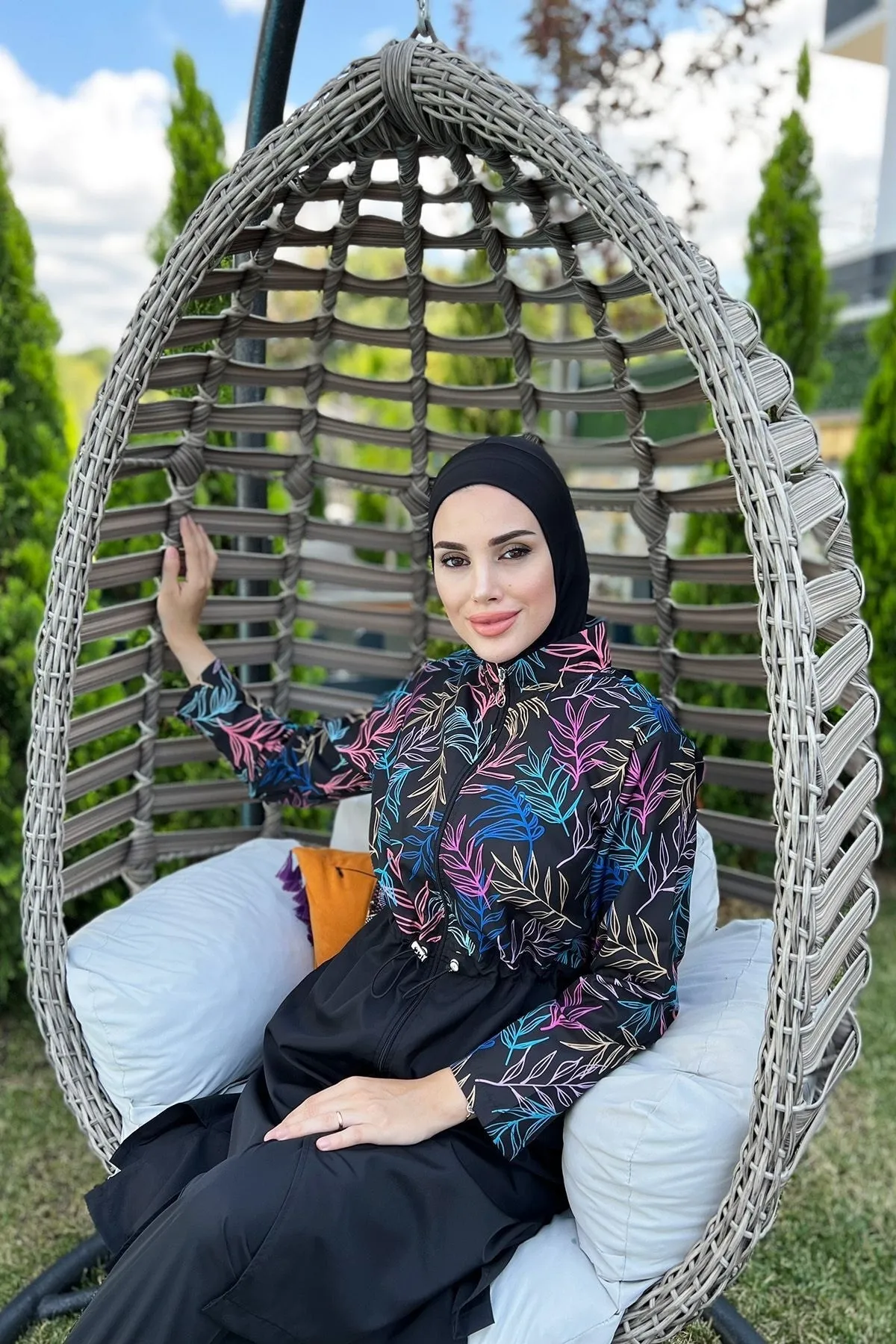 Remsa Mayo  Vollständig bedeckter Hijab-Badeanzug mit Fallschirm R038 Beren