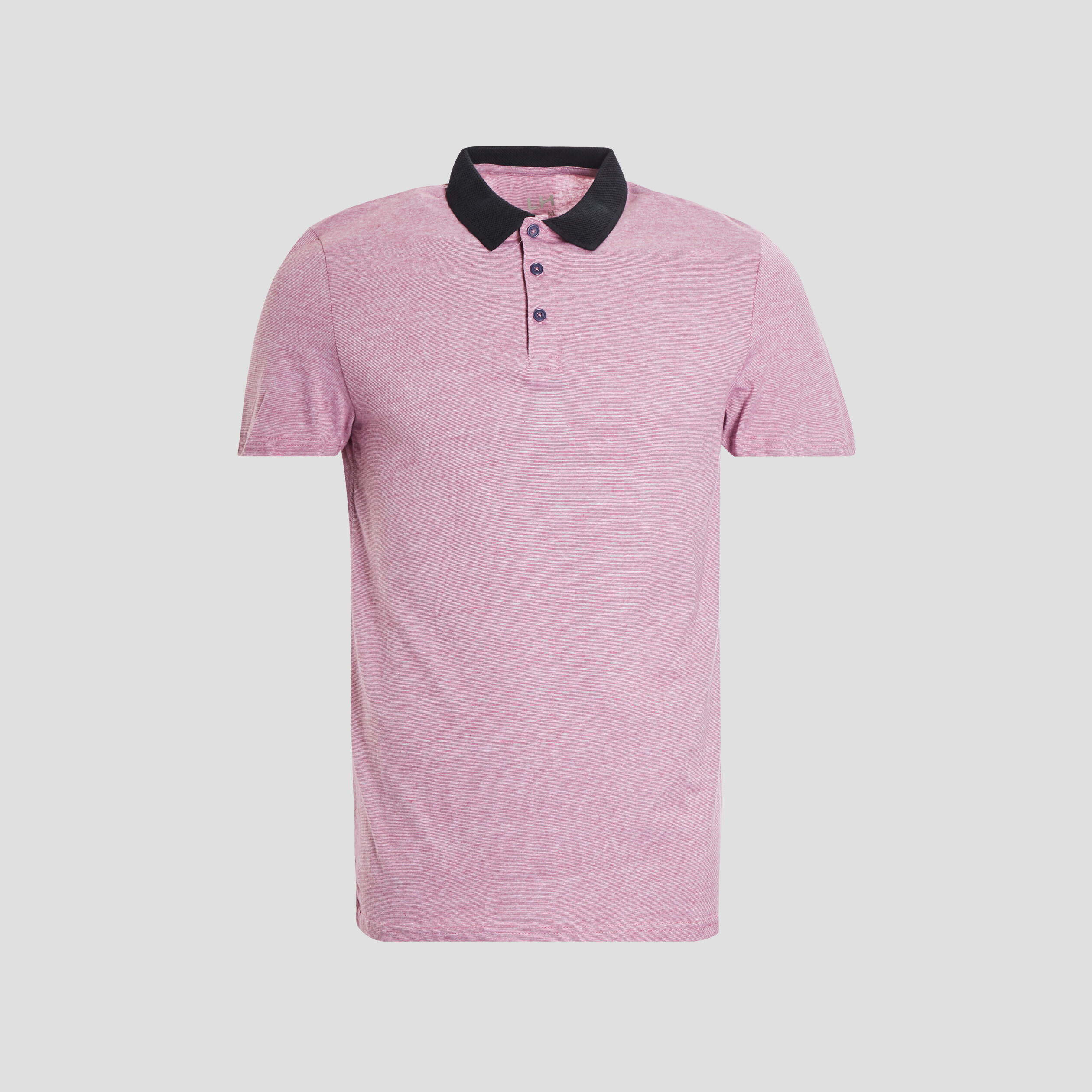 Polo manches courtes bordeaux homme | La Halle