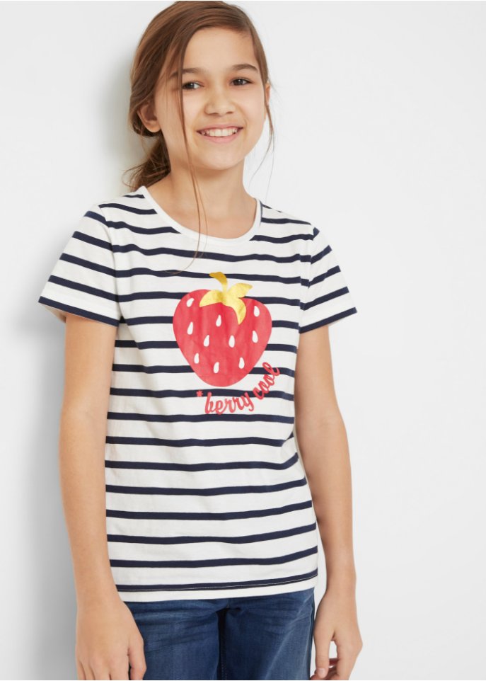 Mädchen T-Shirt (2er Pack) aus Bio-Baumwolle