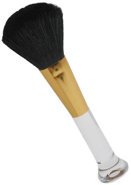 Fantasia Stand-Puderpinsel, Acryl/Gold, Naturhaar, Höhe: 17,5 cm Puderpinsel
