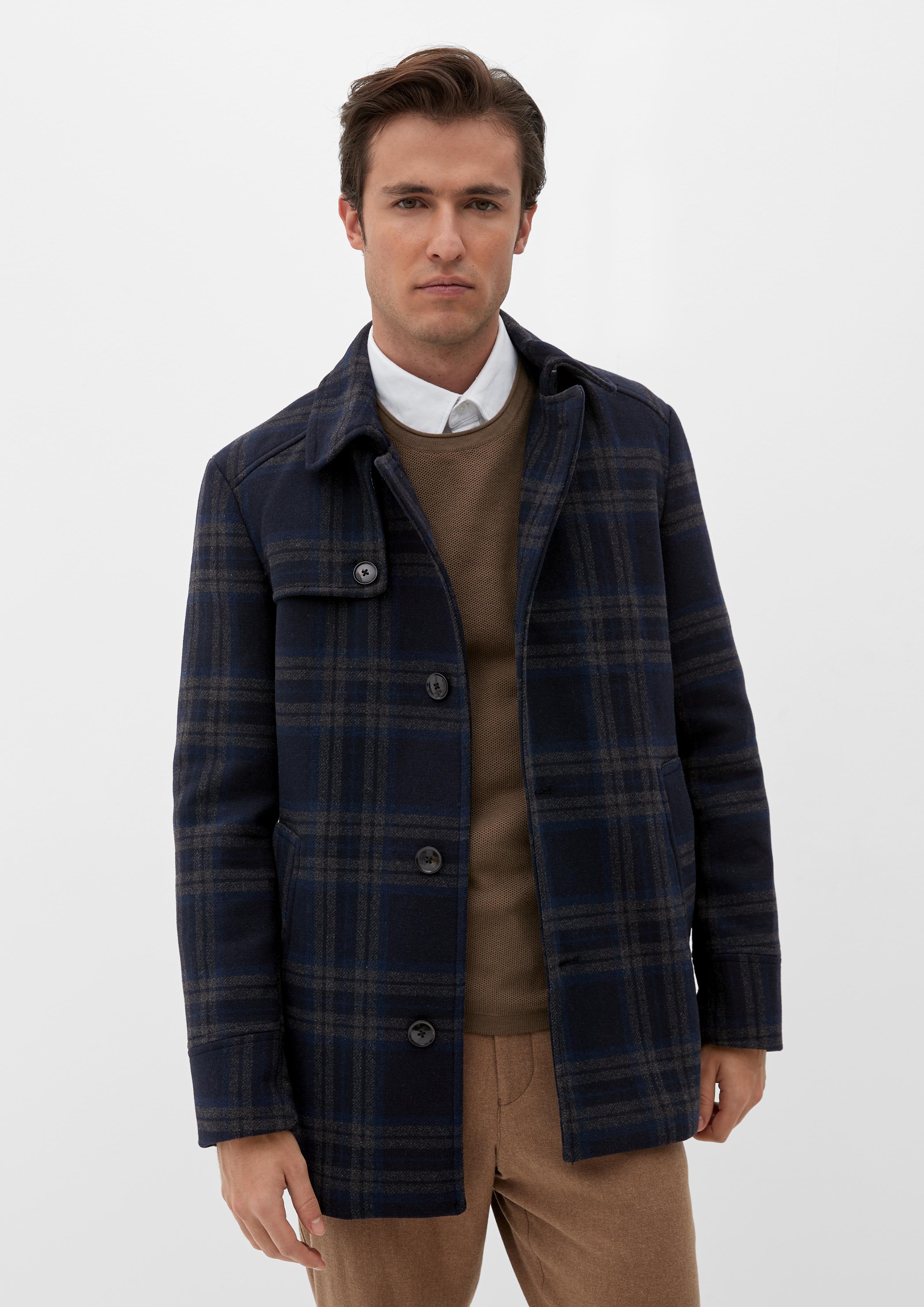 Karierte Jacke mit Reverskragen  2119380-59N5