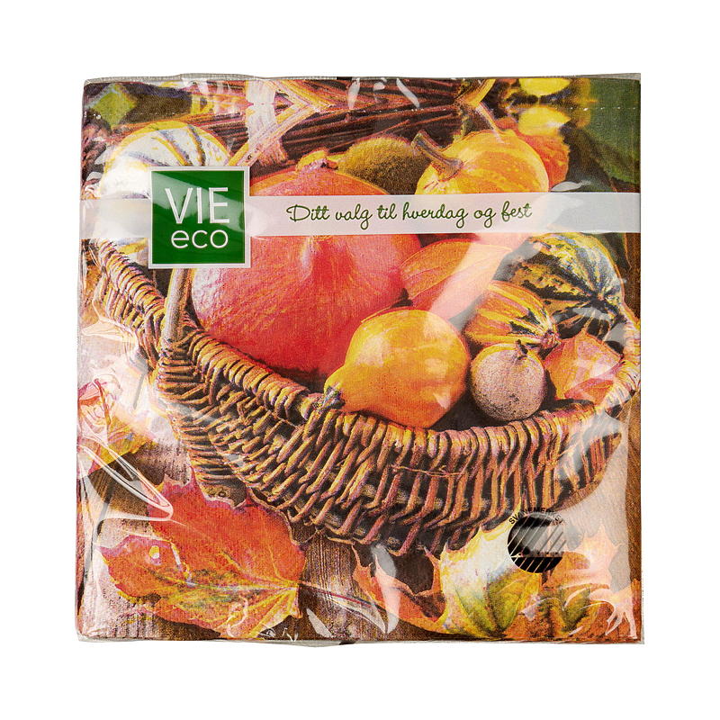 Vie Eco Servietter 20-pk 33x33 cm, Høst