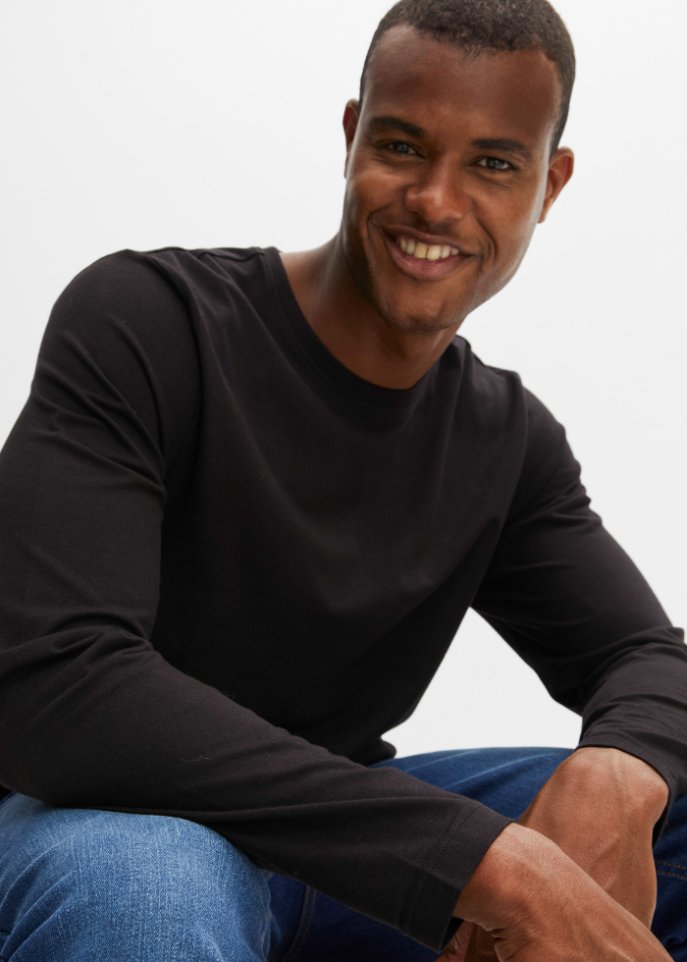 Essential Seamless-Langarmshirt aus Bio-Baumwolle