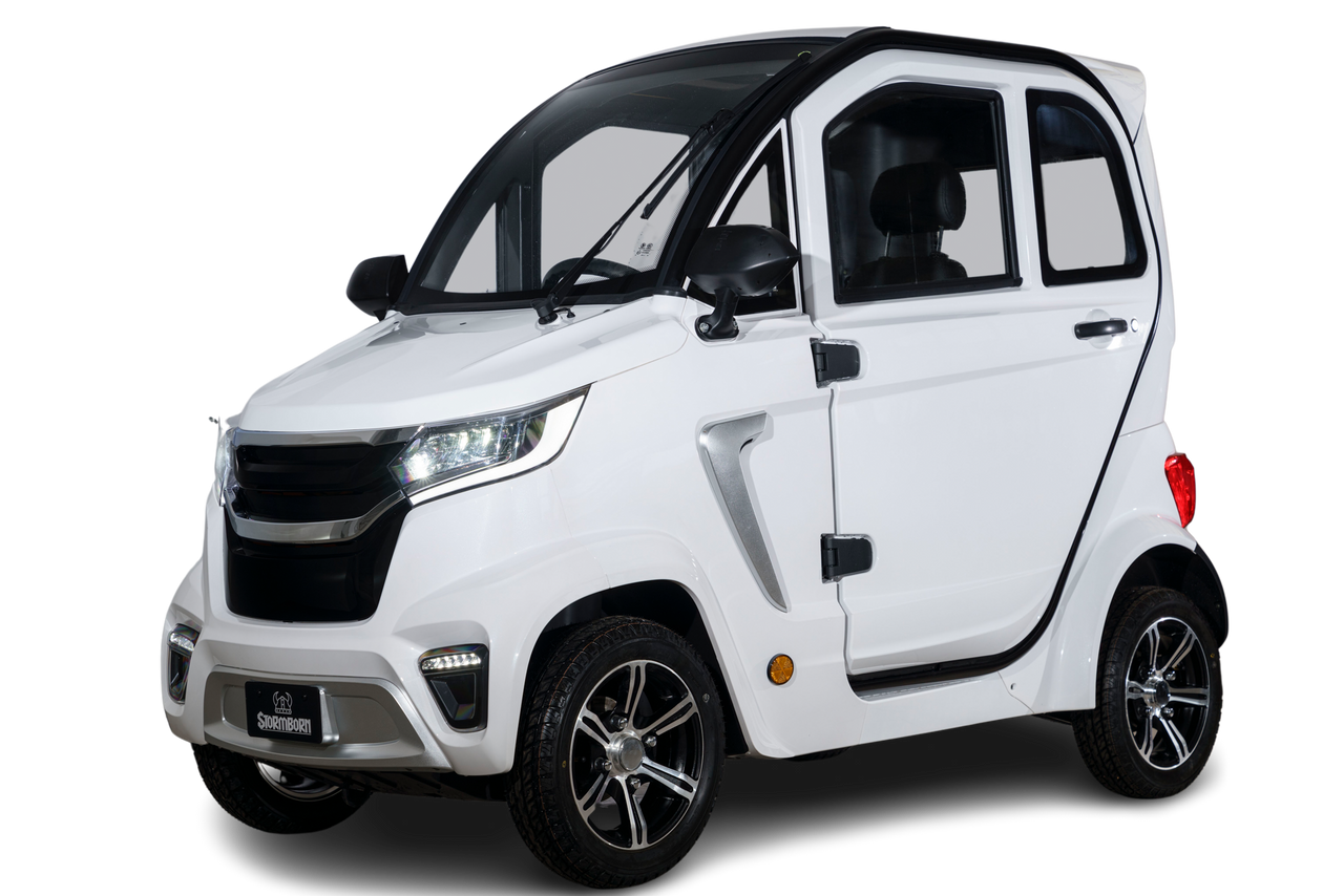 Stormborn X8 GT AC – 3 kW, Klima, Li-Ion-Akku , 45 km/h weiß - Elektrokabinenroller