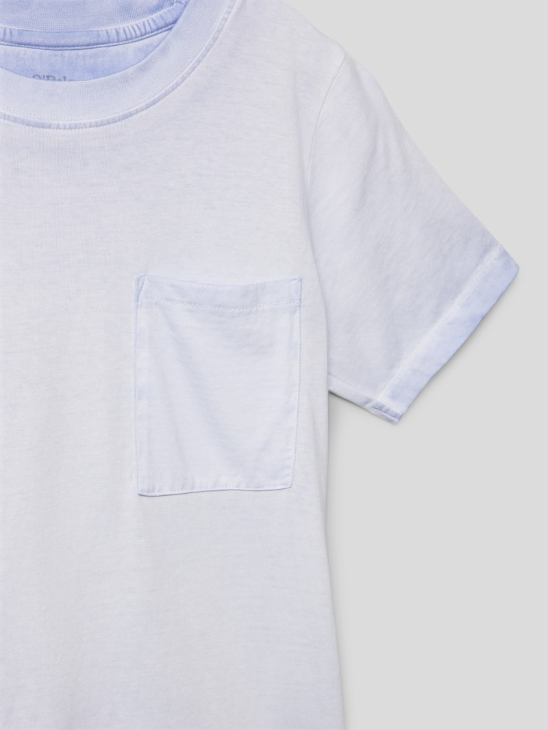 T-Shirt mit Label-Detail in flieder