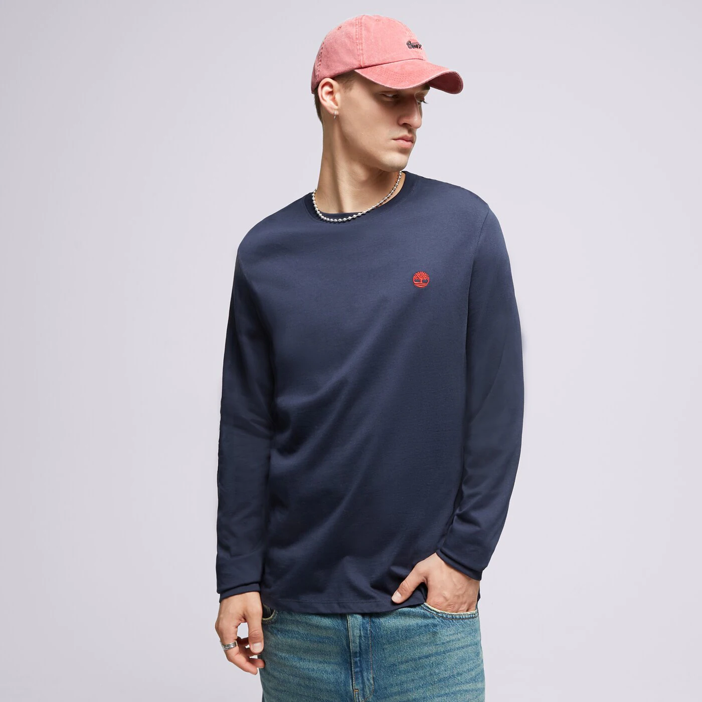 TIMBERLAND T-SHIRT LS DUNSTAN RIVER JERSEY CREW TEE SLIM Dunkelblau