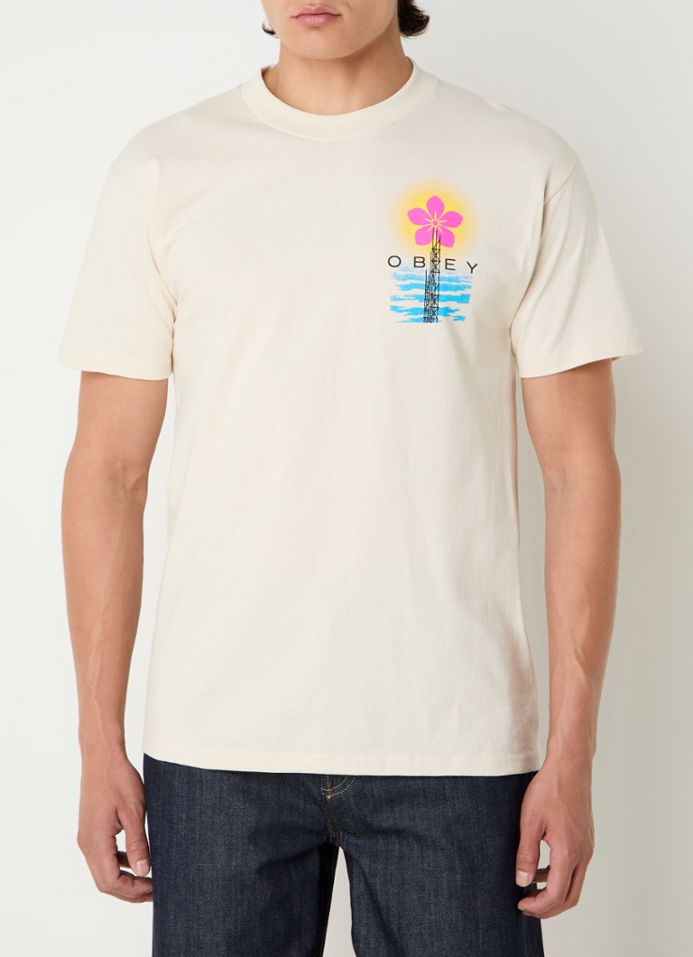Obey T-shirt with logo and back print
