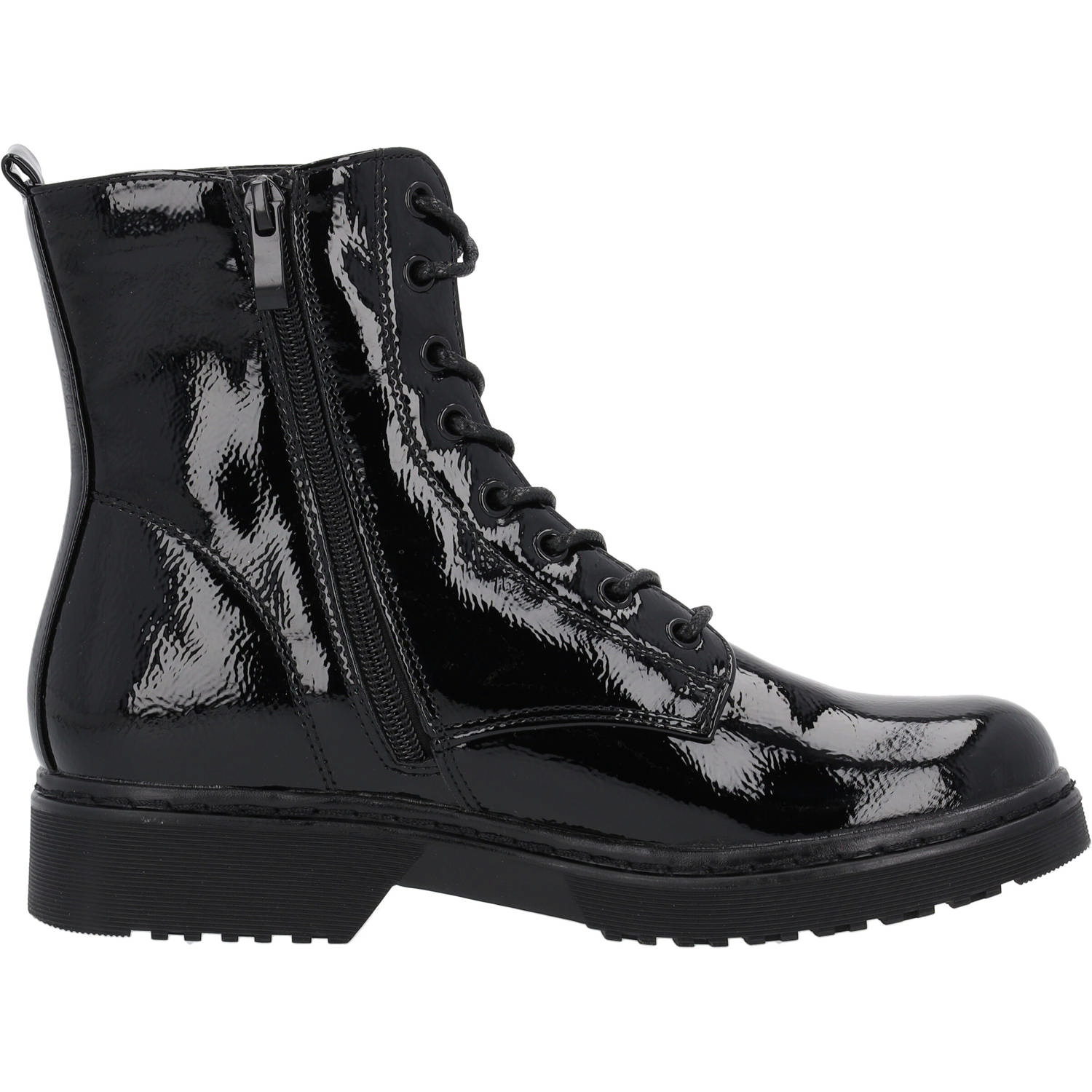 Palado Djerba, Schnürstiefel, Damen, Schwarz Glanz