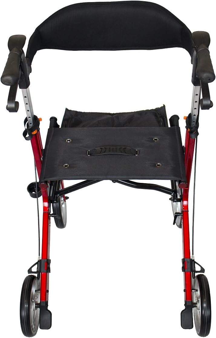 ANTAR Aluminium Premium Rollator AT51111 dunkelrot