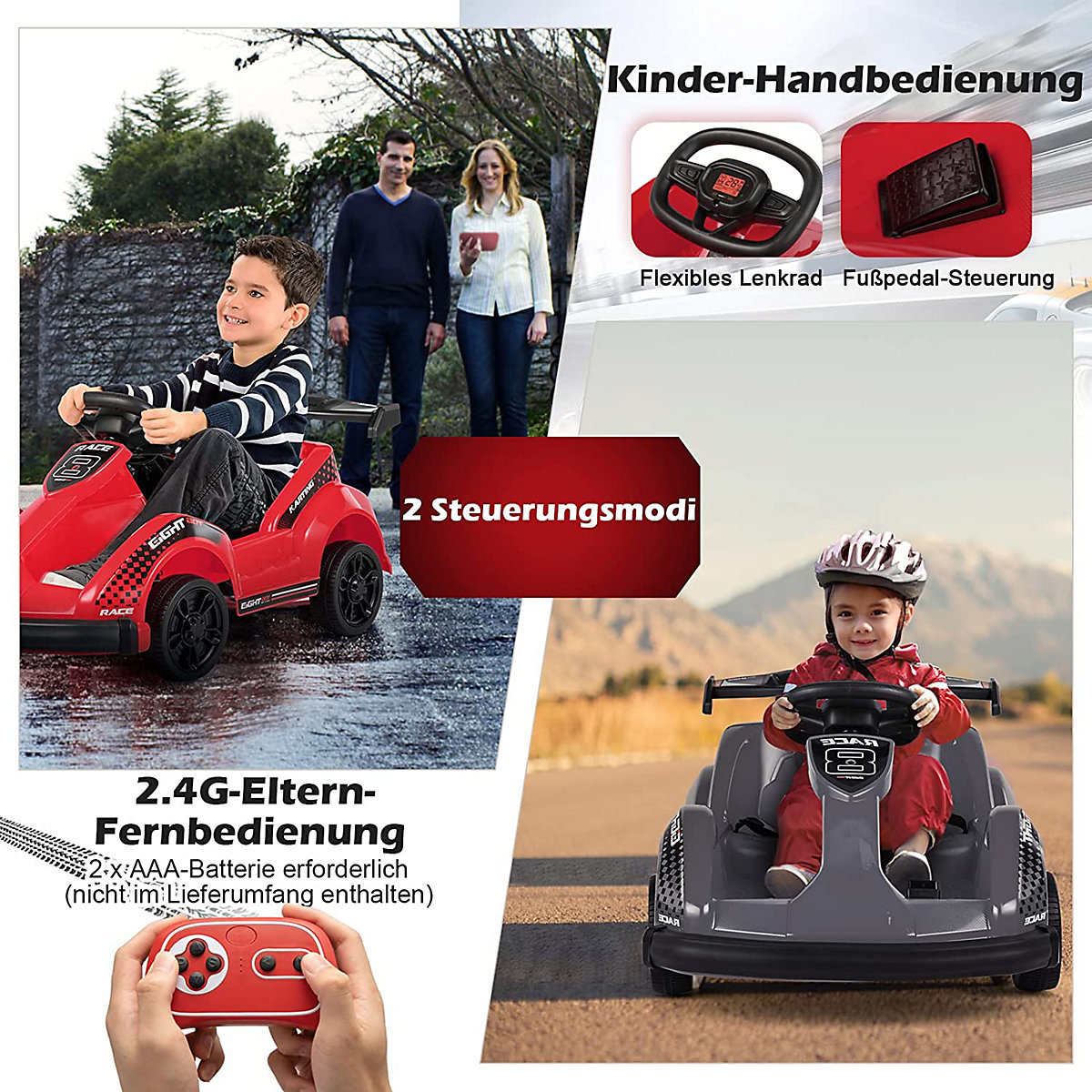 6V Elektro Gokart mit Musik & Fernbedienung Go-Kart