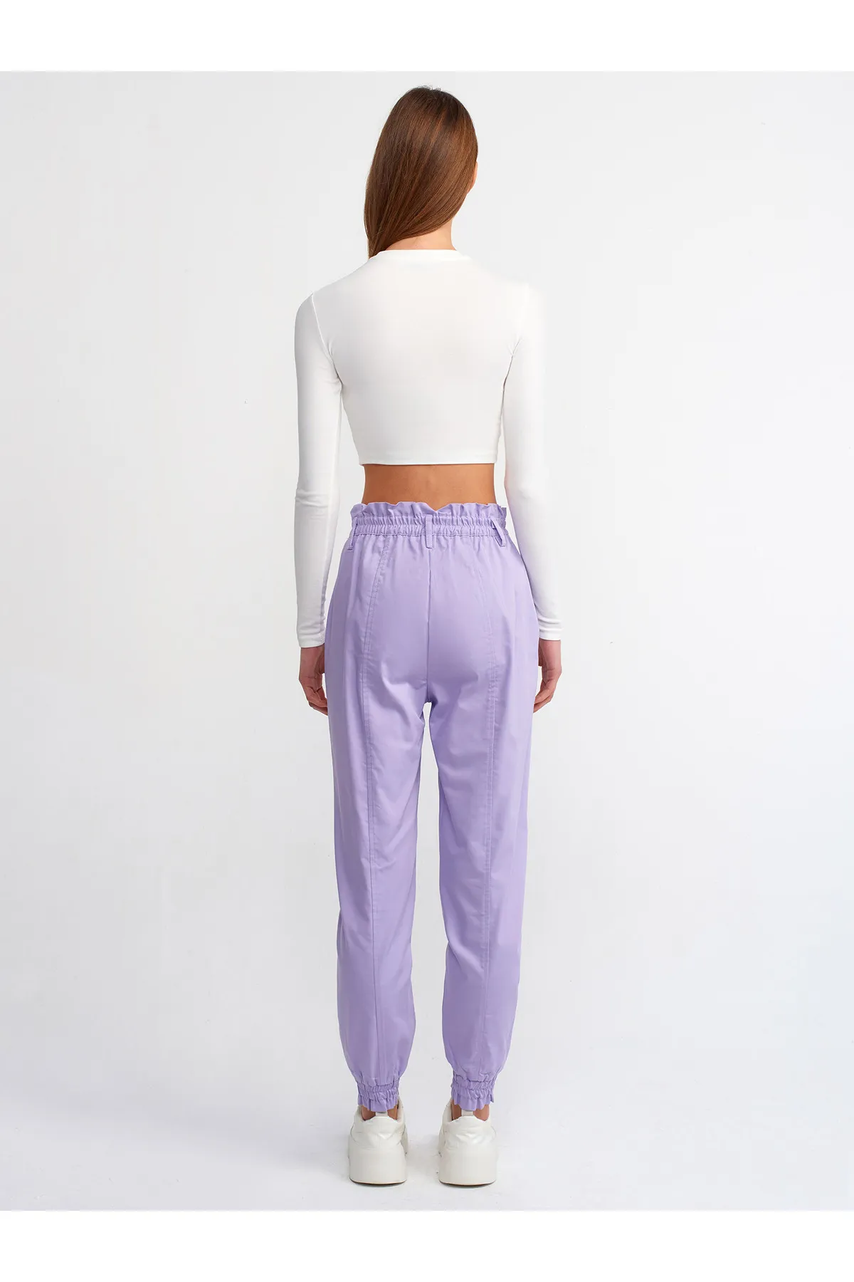 Dilvin  71107 Cupped Jogginghose-Flieder
