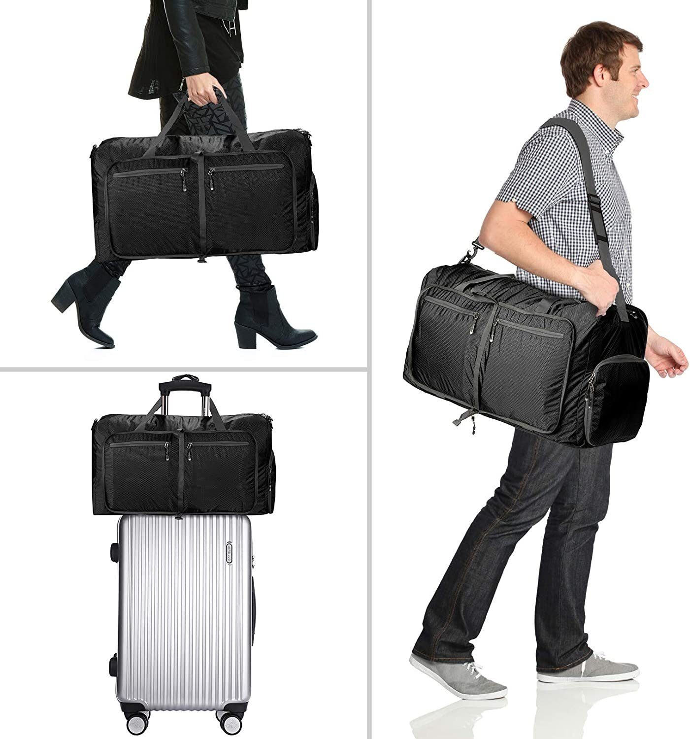 FeelGlad Reiserucksack Sporttaschen,Reisetasche Faltbar,Ryanair Handgepäck