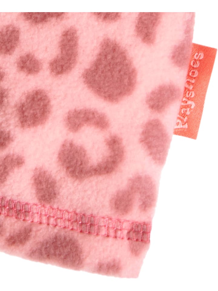 Playshoes Fleece-Schlauchschal Leo-Print in Rosa günstig kaufen onesize